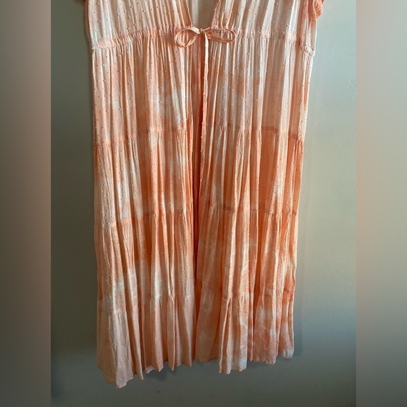 Torrid - Peach Tie-Dye Clip-Dot Kimono - Picture 6 of 15